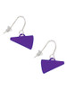 Acrylic 3/4" Purple Megaphone French Earrings