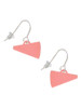 Acrylic 3/4" Pink Megaphone French Earrings