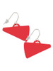 Acrylic 1.25" Red Megaphone French Earrings