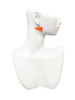 Acrylic 1.25" Orange Megaphone French Earrings