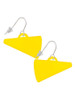 Acrylic 1.25" Yellow Megaphone French Earrings