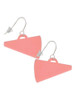 Acrylic 1.25" Pink Megaphone French Earrings