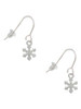 Mini Snowflake French Earrings