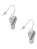 Resin Brilliant Light Bulb French Earrings