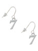 Number - 7 - French Earrings
