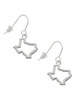 Texas Outline French Earrings