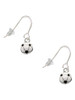 Mini Enamel Soccer ball French Earrings