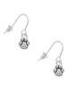 Mini Rounded Paw French Earrings