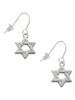 Star Of David French Earrings