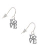 Mini Love in Square French Earrings