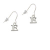 Small Greek Letter - Epsilon - French Earrings