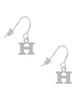 Small Greek Letter - Eta - French Earrings