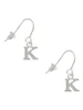 Small Greek Letter - Kappa - French Earrings