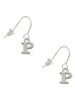 Small Greek Letter - Rho - French Earrings