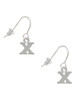 Small Greek Letter - Chi - French Earrings