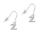 Small Greek Letter - Zeta - French Earrings