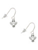Mini Heart with Cutout French Earrings
