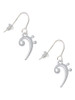 Bass Clef French Earrings