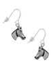 Horse Head French Earrings