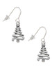 Christmas Tree Zig Zag French Earrings