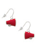 Small Red Megaphone French Earrings
