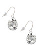 Horsehead with Horseshoe French Earrings