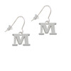 Large Greek Letter - Mu - French Earrings