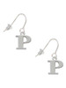 Large Greek Letter - Rho - French Earrings