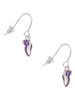 Mini Purple Running Shoe French Earrings