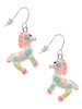 Resin Pastel Paint Pony French Earrings