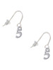Small Number - 5 - French Earrings