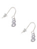 Small Number - 8 - French Earrings