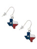 Texas with Rope Border French Earrings