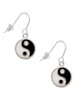 Enamel Yin and Yang French Earrings