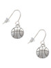 Large Basketball French Earrings