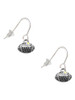 Mini Football with AB Crystal French Earrings