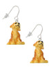 Resin Sitting Puppy French Earrings