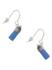 3-D Blue Baby Bottle French Earrings