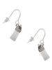 3-D Clear Frosted Baby Bottle French Earrings