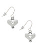 Large Heart with Cutout French Earrings