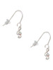 Mini Clef with AB Crystal French Earrings