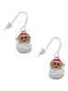 Santa Face with Curly Beard French Earrings
