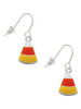 Candy Corn French Earrings