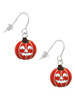 Jack O'Lantern with Cutout Eyes French Earrings