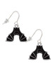 Hanging Bat French Earrings