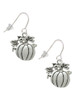 Large Antiqued Pumpkin French Earrings