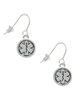 Round EMT Star of Life French Earrings