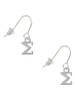 Small Greek Letter - Sigma - French Earrings