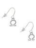 Small Greek Letter - Omega - French Earrings