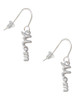Small Mom Script French Earrings